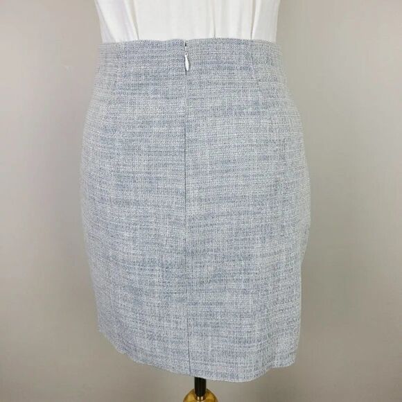 𝅺generation Love Blue & White Tweed Linen Adi Mini Skirt Size XS - Picture 8 of 16